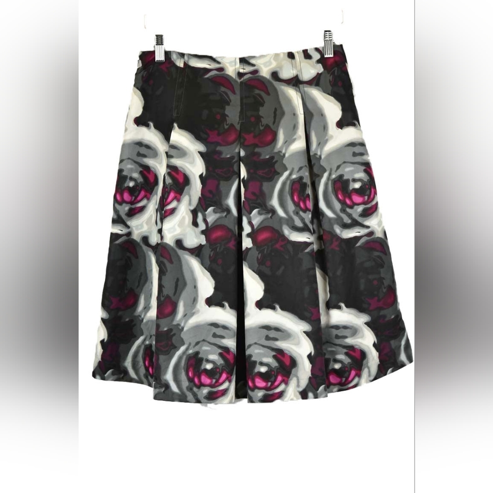 Express Design Studio Black Red Flare Skirt Women’s Size 2 23.5” Length